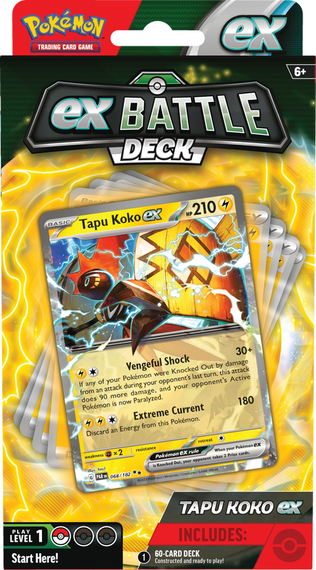 POKEMON BATTLE DECKS TAPU KOKO EX/IRON LEAVES EX Pokemon Nintendo Iron Leaves EX   | Red Claw Gaming