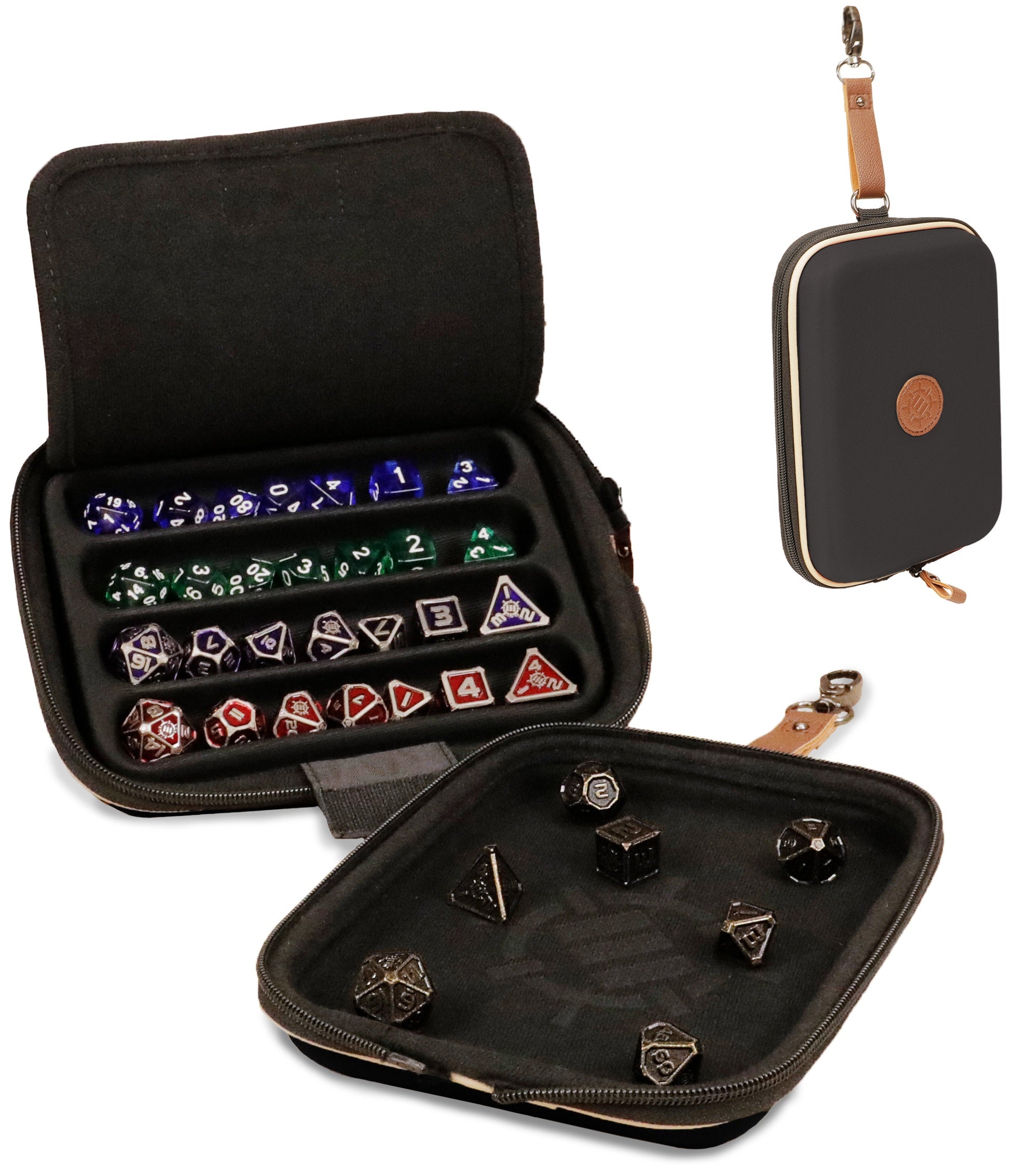 AP ENHANCE TABLETOP DESIGNER EDITION DICE CASE AND TRAY Dice Tray Enhance Red | Red Claw Gaming