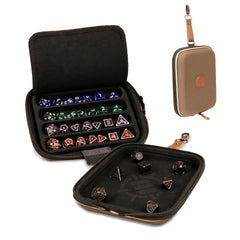 AP ENHANCE TABLETOP DESIGNER EDITION DICE CASE AND TRAY Dice Tray Enhance Tan | Red Claw Gaming
