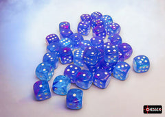 NEBULA 36D6 AURA/WHITE LUMINARY 12MM Dice Chessex | Red Claw Gaming