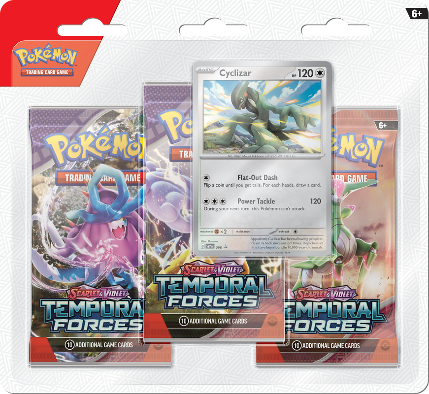 POKEMON SCARELT AND VIOLET TEMPORAL FORCES 3 booster pack Pokemon Nintendo | Red Claw Gaming