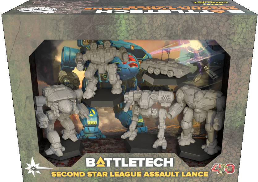 BATTLETECH SECOND STAR LEAGUE ASSAULT LANCE FORCEPACK Battletech Catalyst | Red Claw Gaming