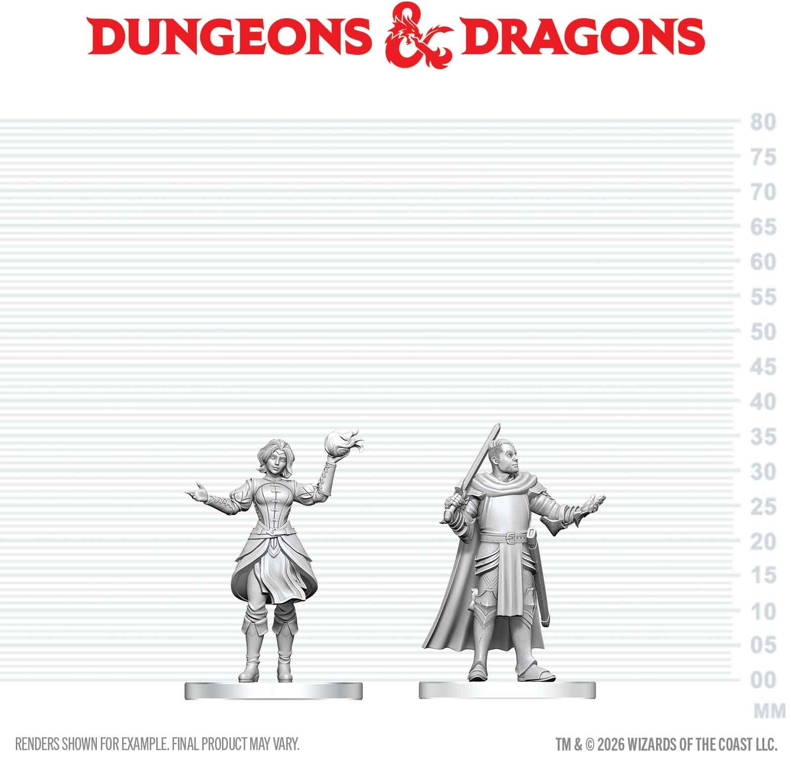 DND UNPAINTED MINIS WV29 KNIGHT & MAGE APPRENTICE | Red Claw Gaming