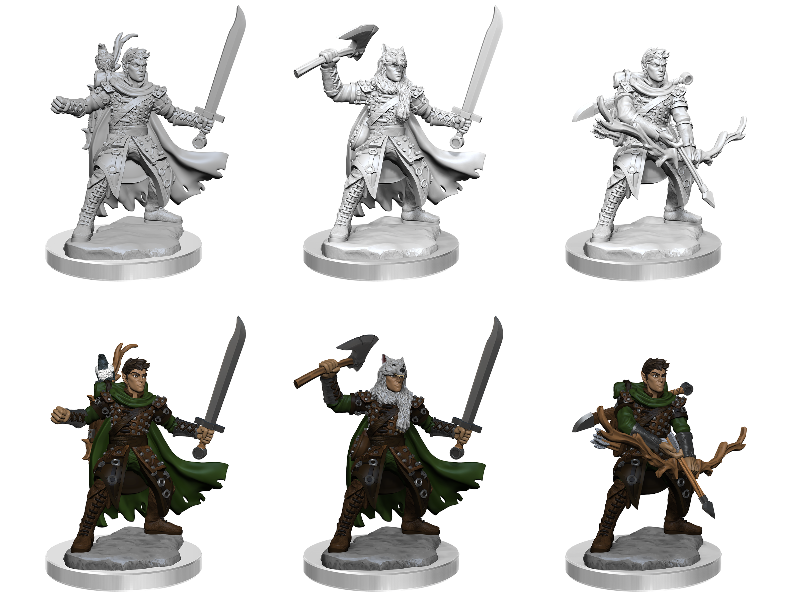 D&D FRAMEWORKS: MALE HALF-ELF RANGER  Wizkids Games    | Red Claw Gaming