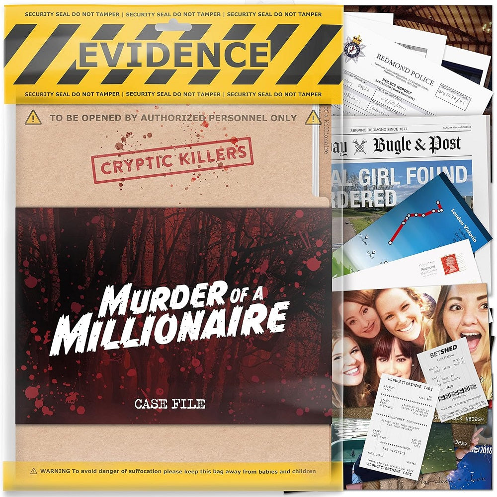 CRYPTIC KILLERS: MURDER OF A MILLIONAIRE Board Games Universal DIstribution | Red Claw Gaming
