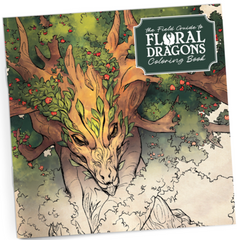 THE FIELD GUIDE TO FLORAL DRAGONS COLOURING BOOK | Red Claw Gaming