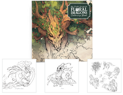 THE FIELD GUIDE TO FLORAL DRAGONS COLOURING BOOK | Red Claw Gaming