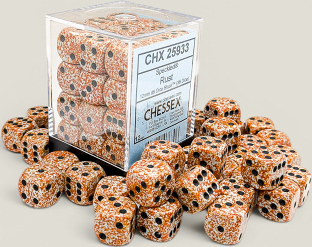 SPECKLED 36D6 RUST 12MM | Red Claw Gaming
