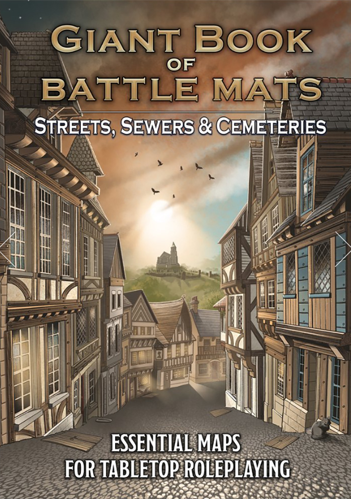 GIANT BOOK OF BATTLE MATS STREETS, SEWERS & CEMETERIES Role Playing Universal DIstribution | Red Claw Gaming
