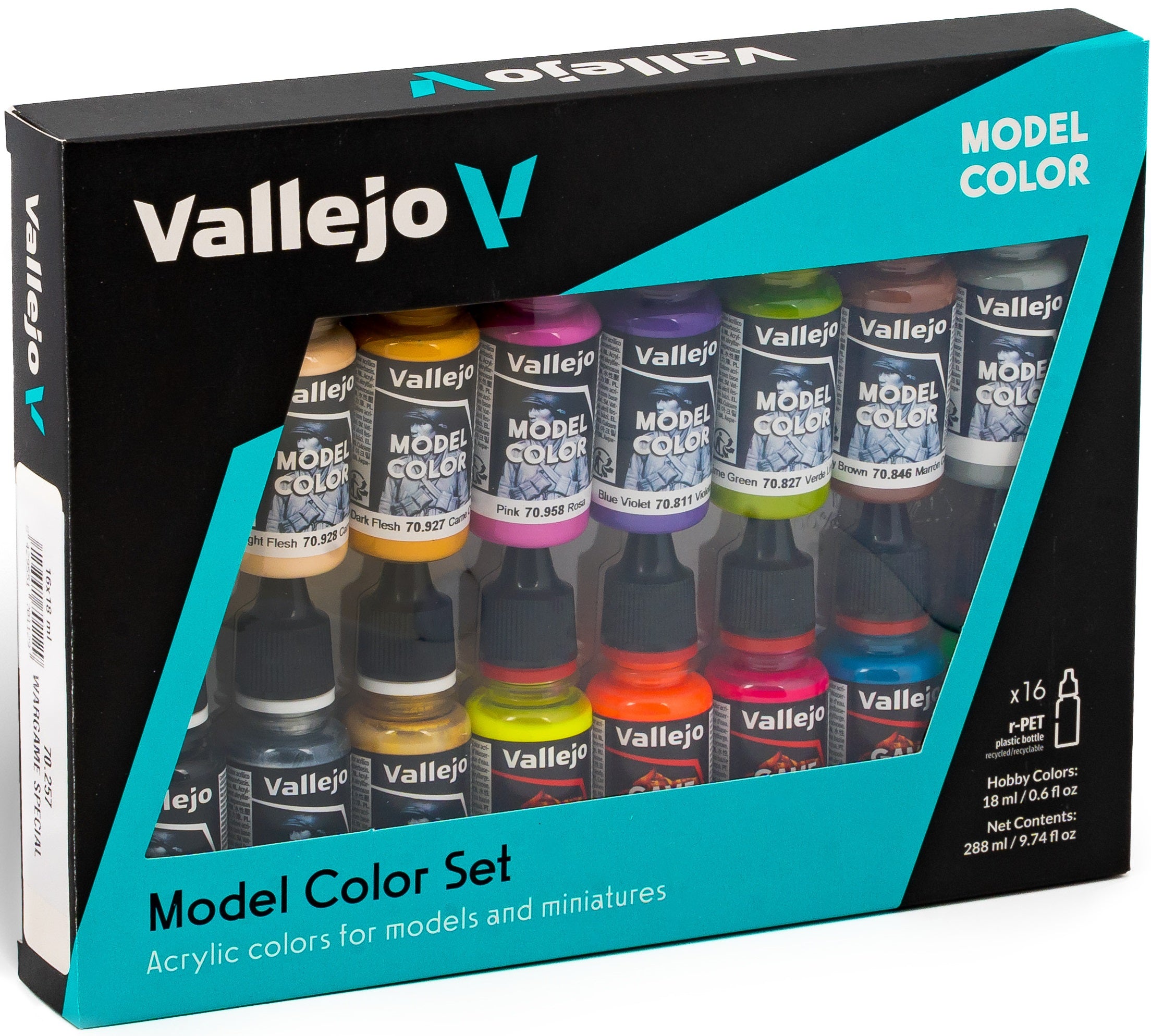 VALLEJO: 16 COLOR SET MODEL COLOR SET | Red Claw Gaming