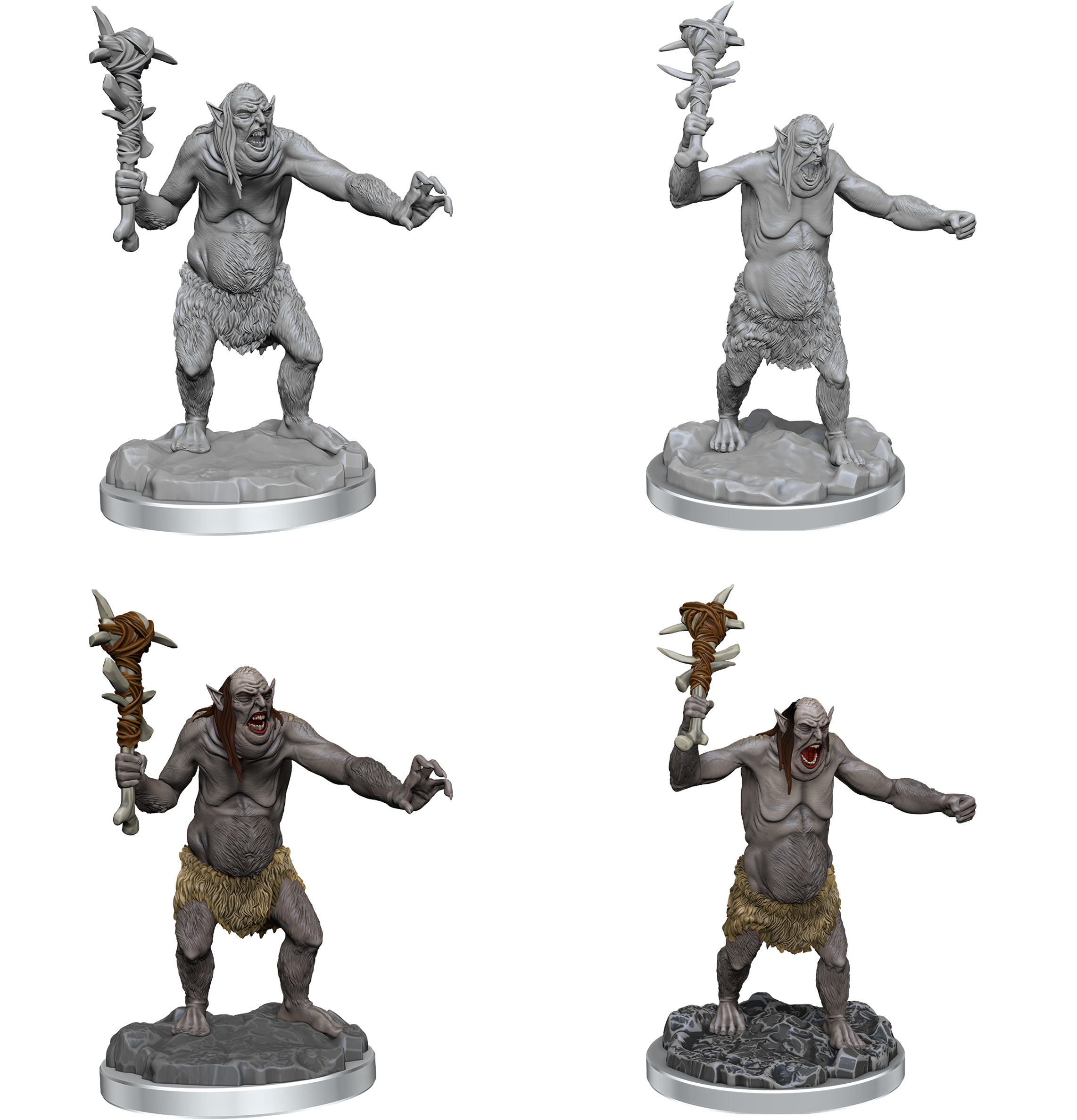 D&D UNPAINTED MINIS GRIMLOCKS Minatures Wizkids Games    | Red Claw Gaming