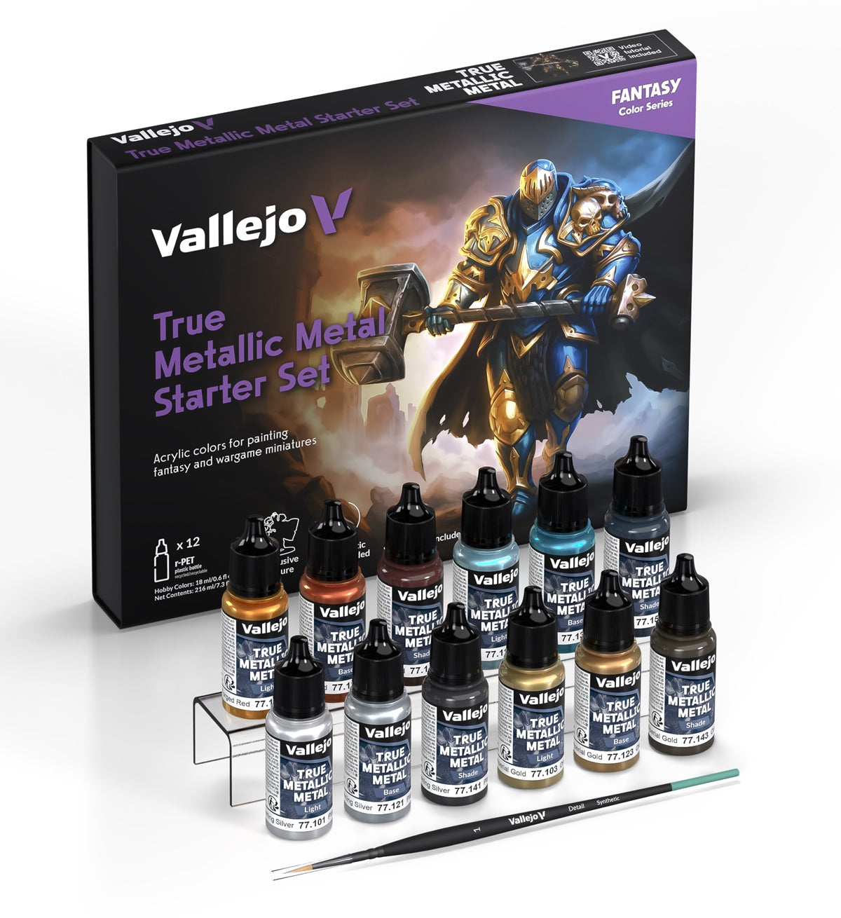 VALLEJO: TRUE METALLIC METAL STARTER SET | Red Claw Gaming