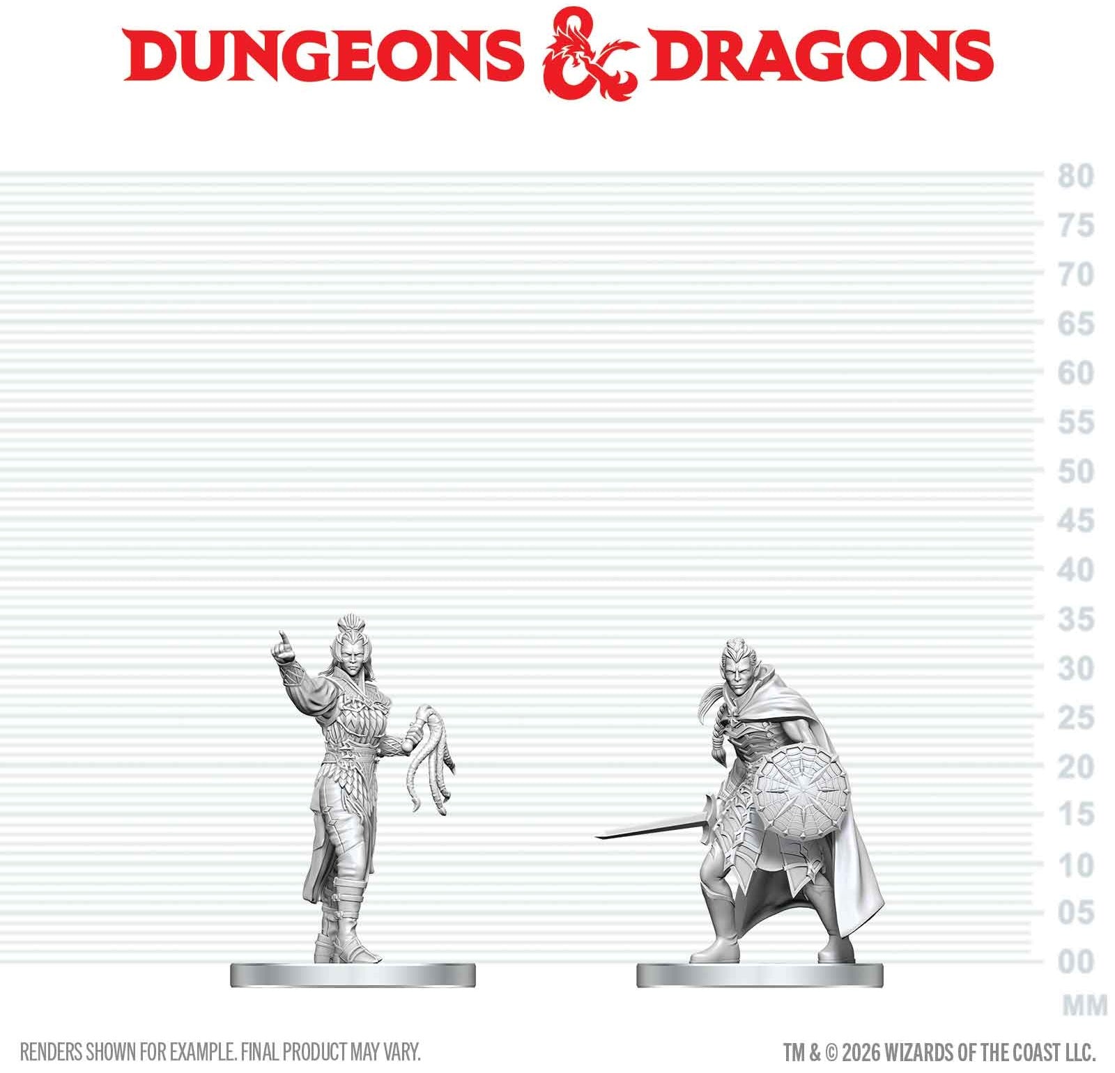 DND UNPAINTED MINIS WV29 DROW ELITE WARRIOR & DROW PRIESTESS OF LOLTH | Red Claw Gaming