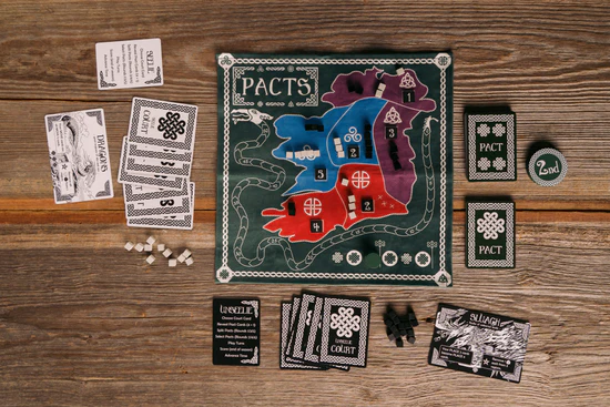 PACTS Board Games Universal DIstribution | Red Claw Gaming