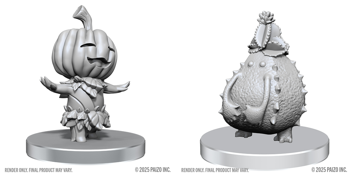 PF UNPAINTED MINIS WV28 GOURD LESHY AND CACTUS LESHY Minatures Wizkids Games | Red Claw Gaming