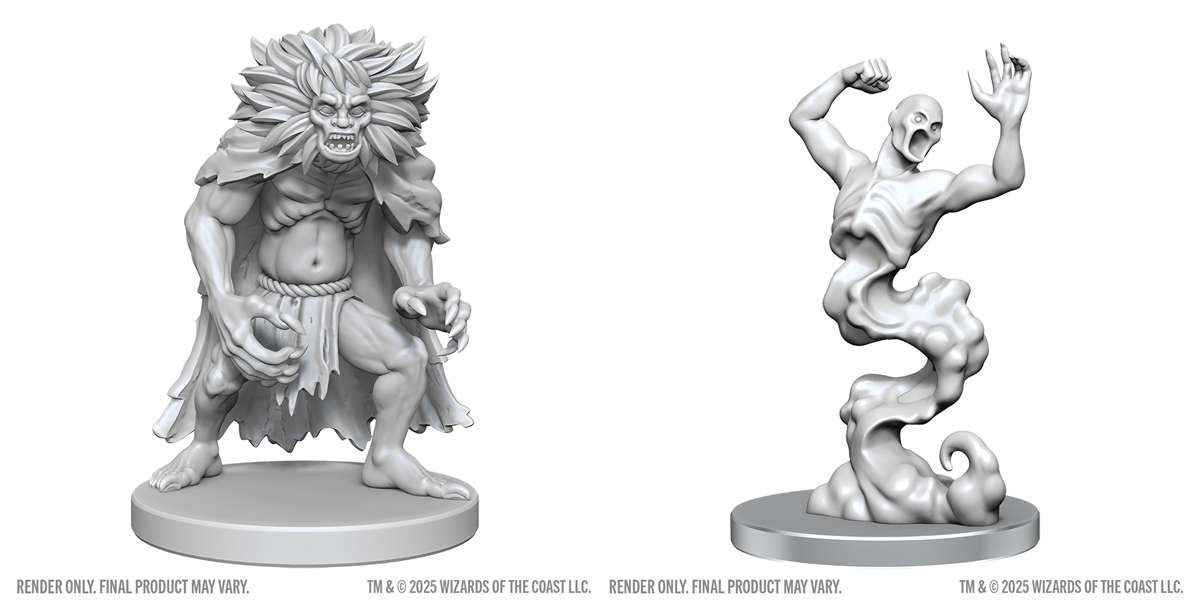 DND UNPAINTED MINIS WV28 CLASSIC WIGHT & CLASSIC WRAITH Minatures Wizkids Games | Red Claw Gaming