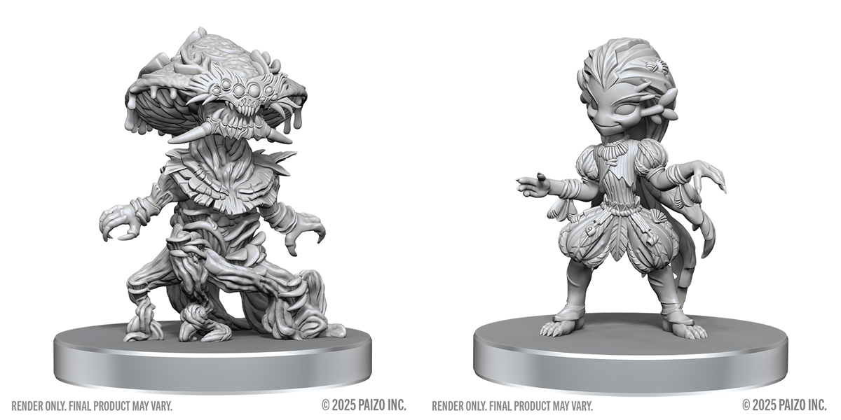 PF UNPAINTED MINIS WV28 FUNGUS LESHY AND SEAWEED LESHY Minatures Wizkids Games | Red Claw Gaming