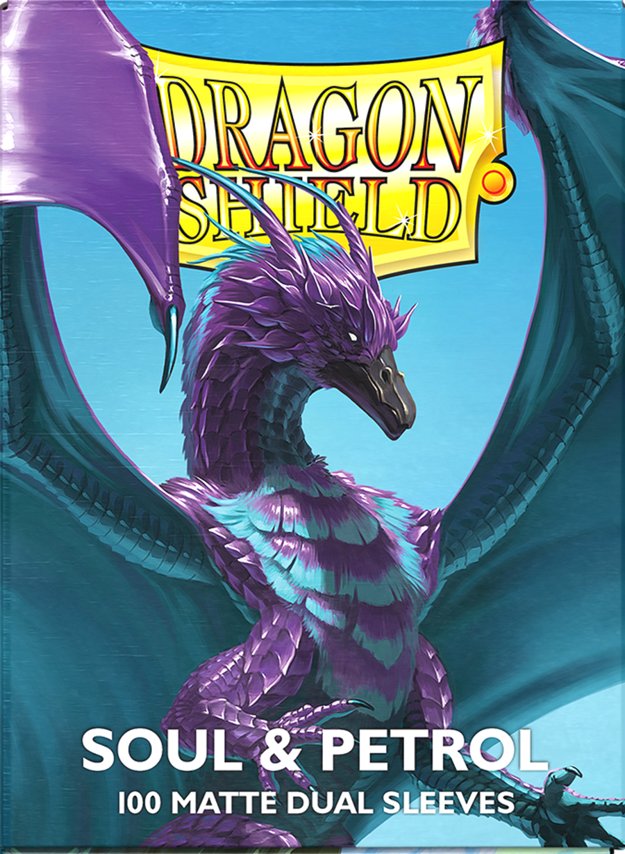 DRAGON SHIELD SLEEVES DUAL MATTE Soul and Petrol 100CT | Red Claw Gaming