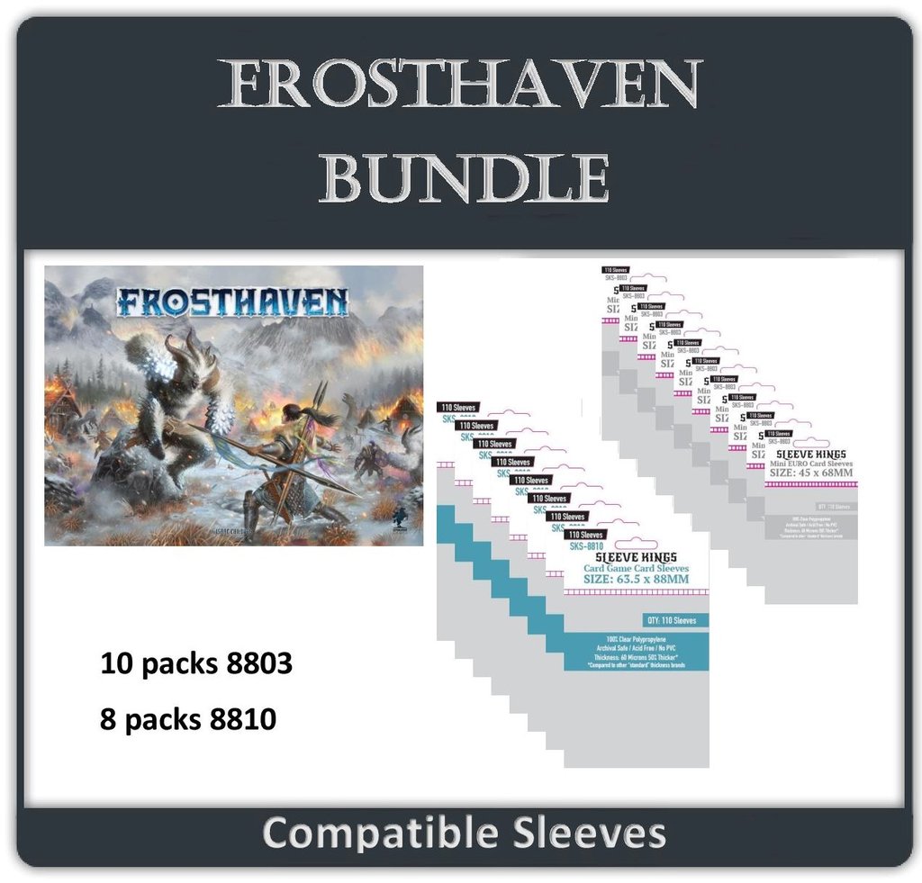 SK SLEEVE BUNDLE FROSTHAVEN Red Claw Gaming | Red Claw Gaming