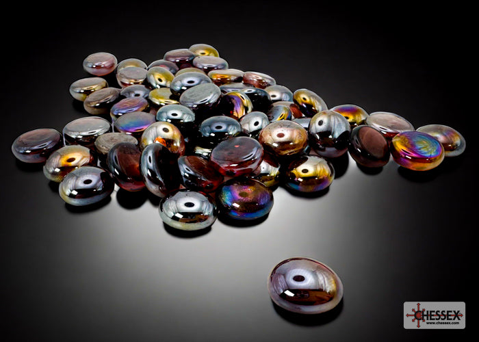 GLASS STONES IRIDIZED AMETHYST QTY 40+ Dice Chessex    | Red Claw Gaming