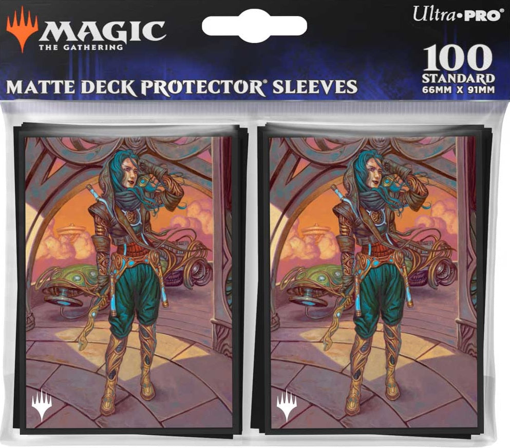 Aetherdrift Sita Varma, Masked Racer 100ct Deck Protector Sleeves for Magic: The Gathering Card Sleeves Ultra Pro | Red Claw Gaming