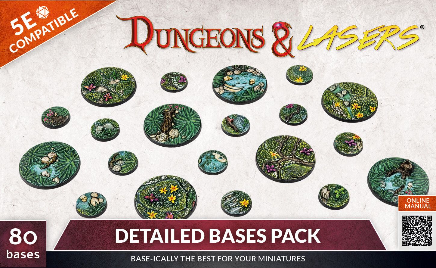 Dungeons & Lasers - Detailed Bases Pack  Red Claw Gaming    | Red Claw Gaming