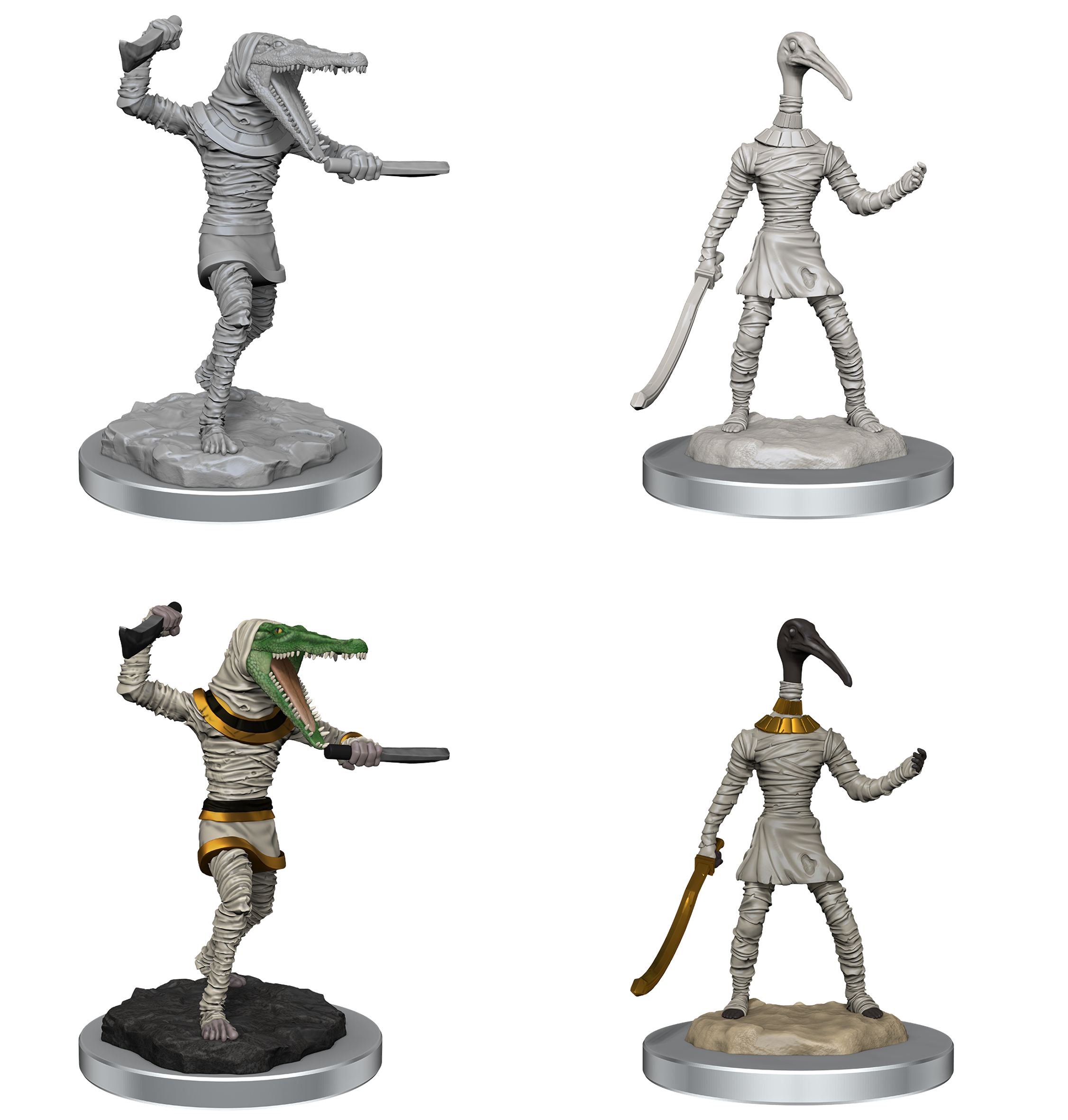 D&D UNPAINTED MINIS MUMMIES Minatures Wizkids Games    | Red Claw Gaming