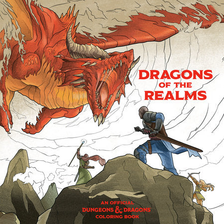 DUNGEONS OF THE REALMS: AN OFFICIAL DUNGEONS & DRAGONS COLORING BOOK Preorder Wizards of the Coast | Red Claw Gaming