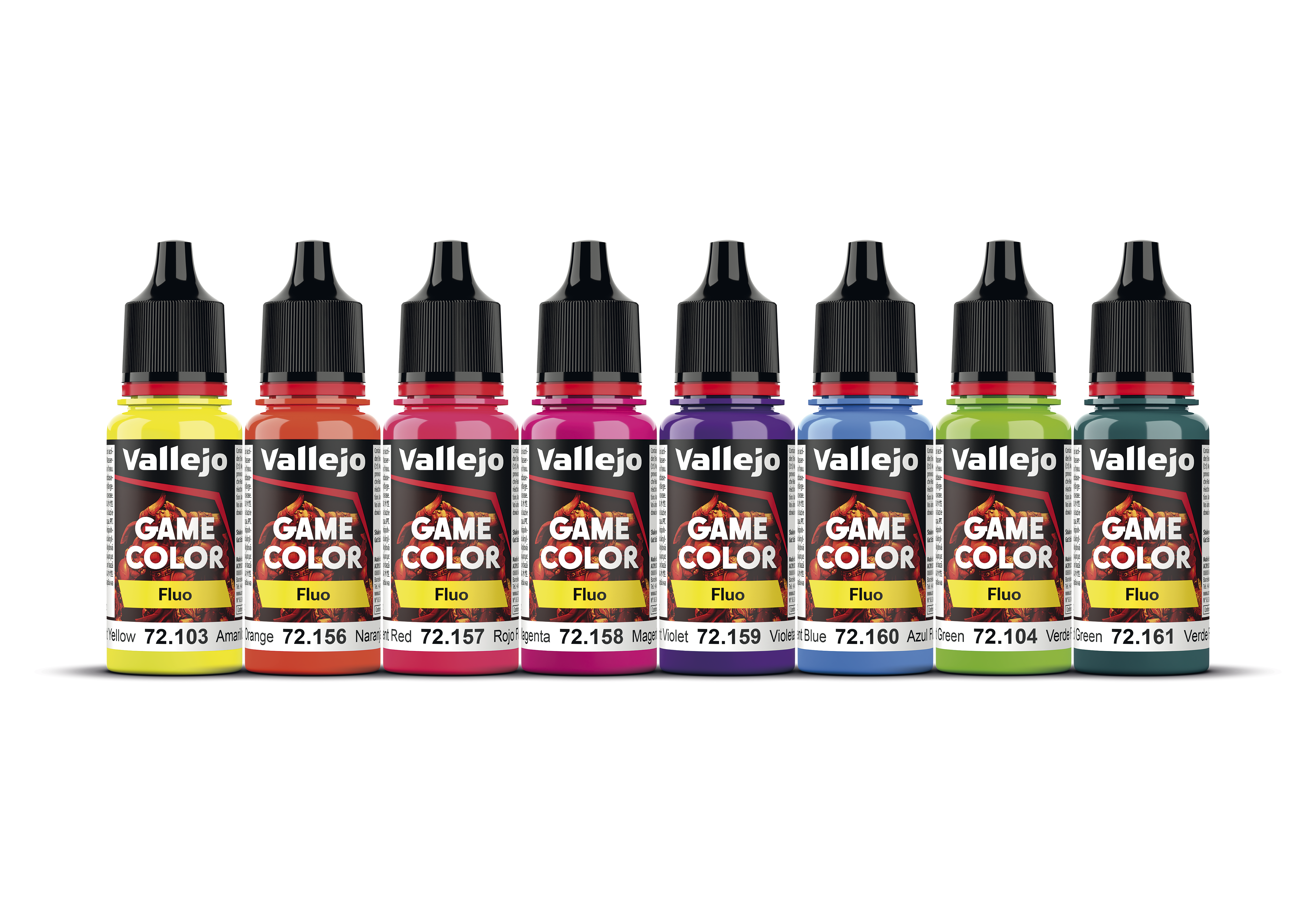 VALLEJO: GAME COLOR FLUORESCENT COLOR SET | Red Claw Gaming