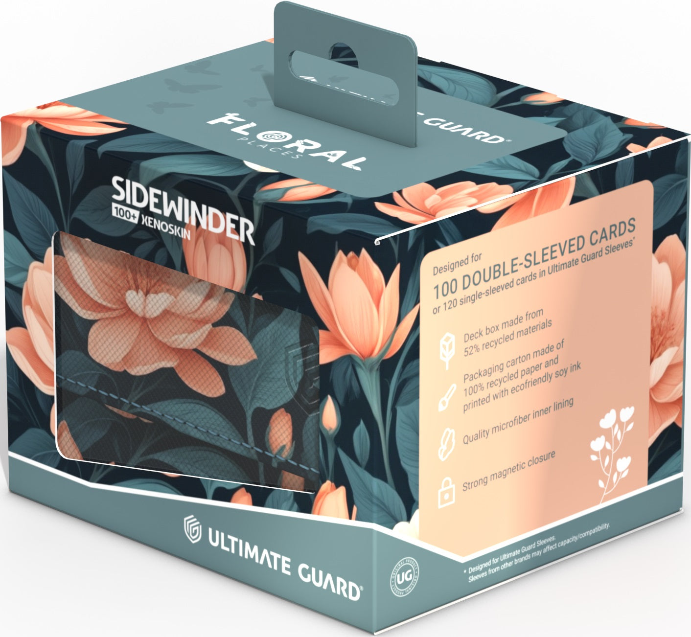 UG DECK CASE SIDEWINDER 100+ FLORAL QUIET GLADE Deck Box Ultimate Guard | Red Claw Gaming