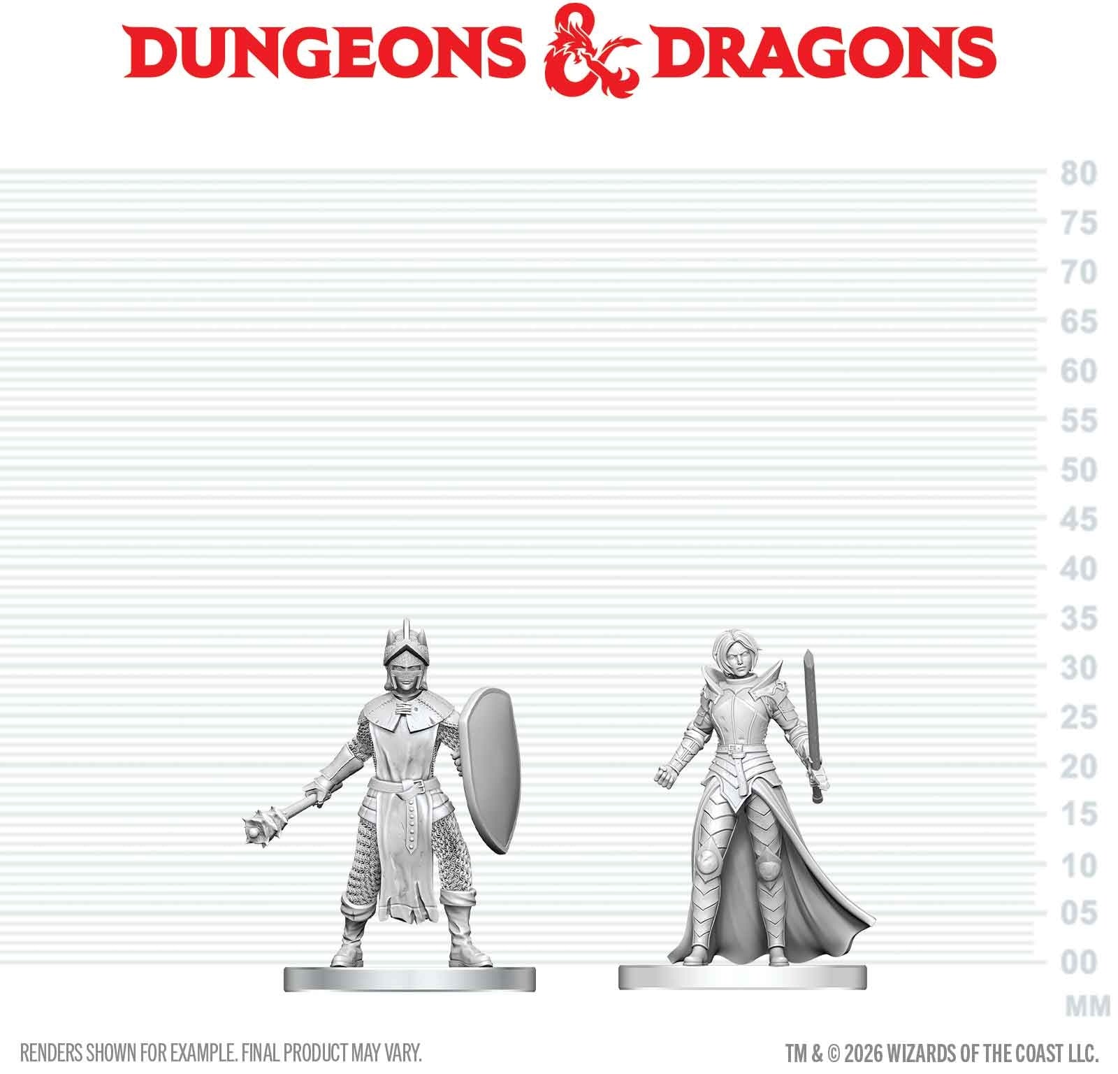 DND UNPAINTED MINIS WV29 BLACK GAUNTLET & ZHENTILAR PALADIN OF BANE | Red Claw Gaming
