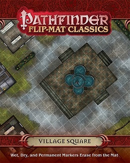 PF FLIP-MAT CLASSICS: VILLAGE SQUARE Pathfinder Paizo | Red Claw Gaming
