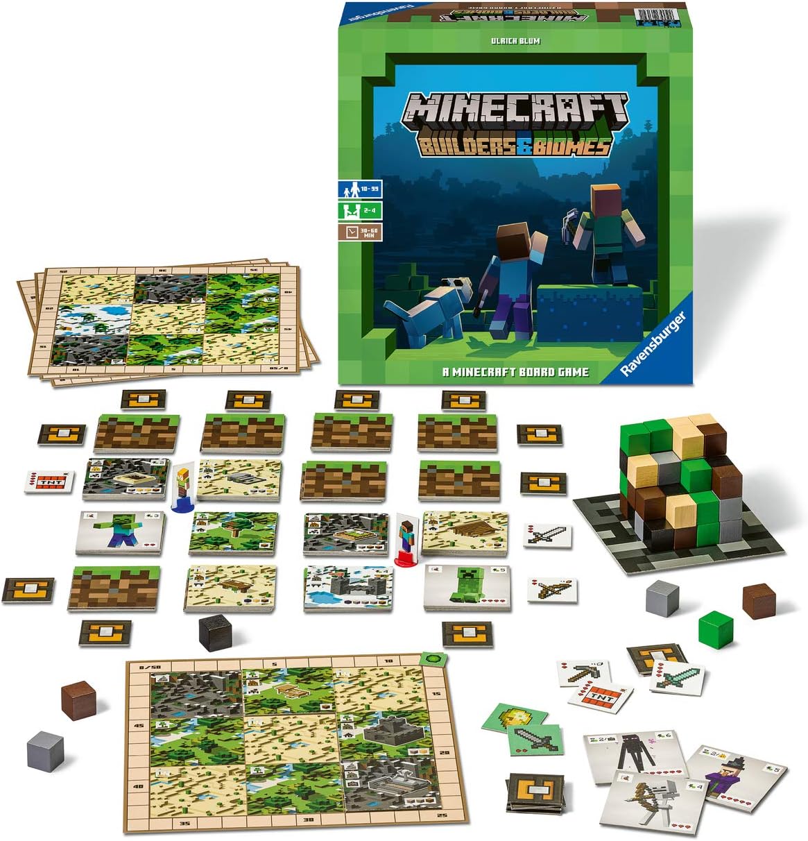 MINECRAFT: BUILDERS AND BIOMES Board Game Ravensburger    | Red Claw Gaming