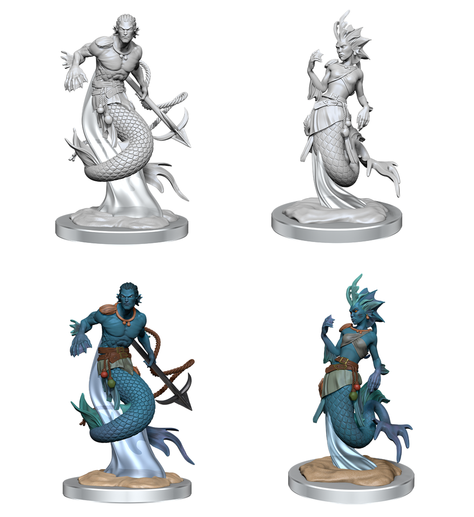 D&D Nolzur's Marvelous Miniatures: MERFOLK Minatures Wizkids Games    | Red Claw Gaming