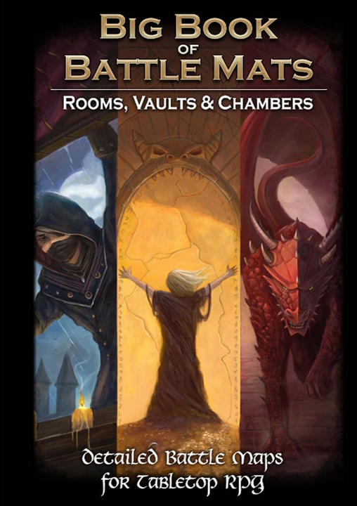 BIG BOOK OF BATTLE MATS ROOMS VAULTS CHAMBERS Role Playing Universal DIstribution    | Red Claw Gaming