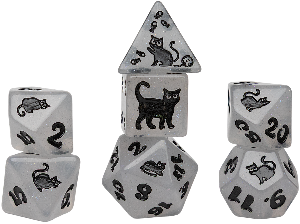 ANIMALS SHIMMERPAW 7-DIE SET Dice & Counters Sirius Dice | Red Claw Gaming