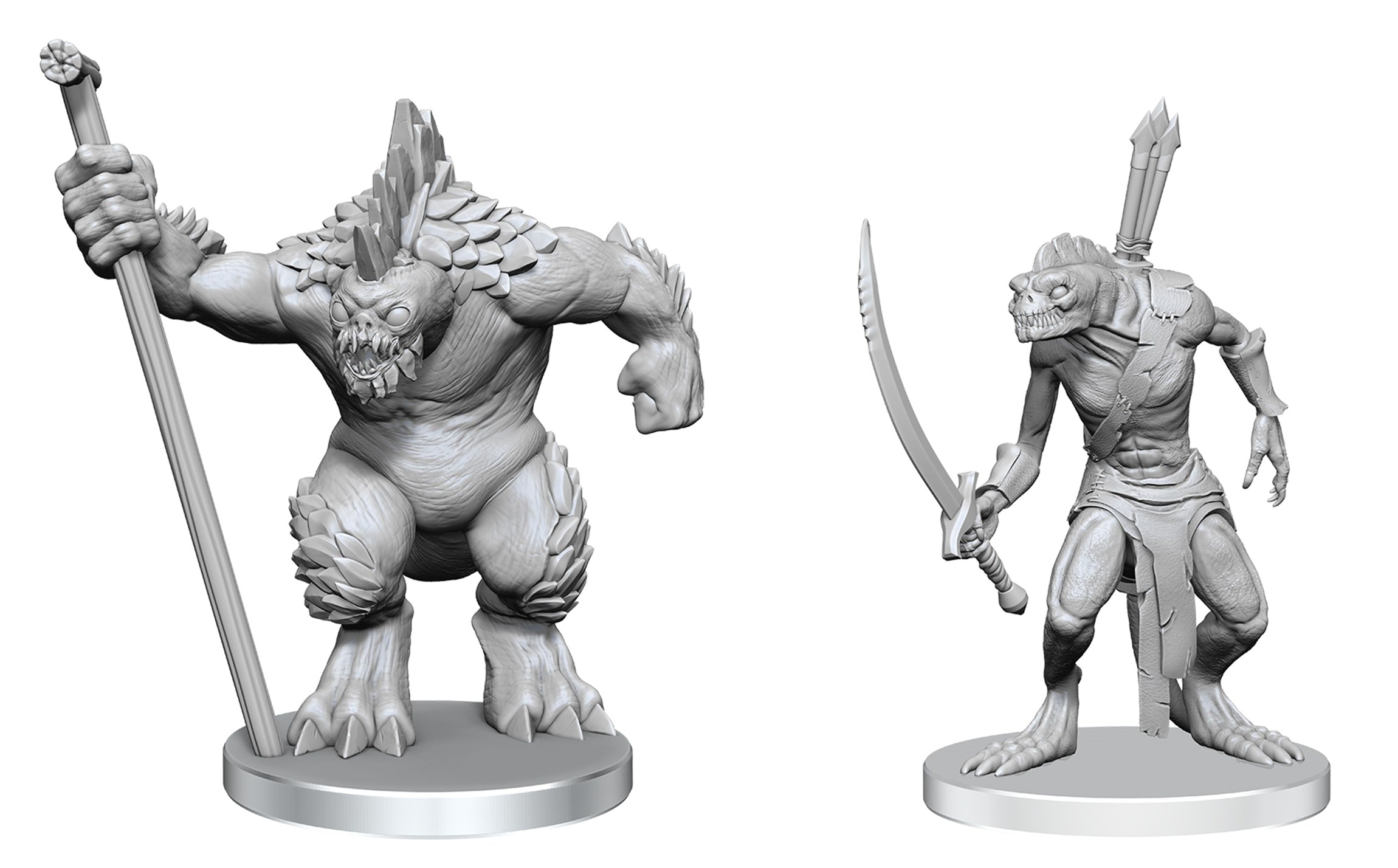 PF UNPAINTED MINIS WV26 XULGATH SKIRMISHER & STONELIEGE Minatures Wizkids Games | Red Claw Gaming