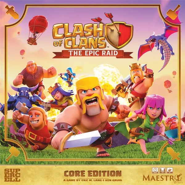 CLASH OF CLANS: THE EPIC RAID Board Game Maestry Media | Red Claw Gaming