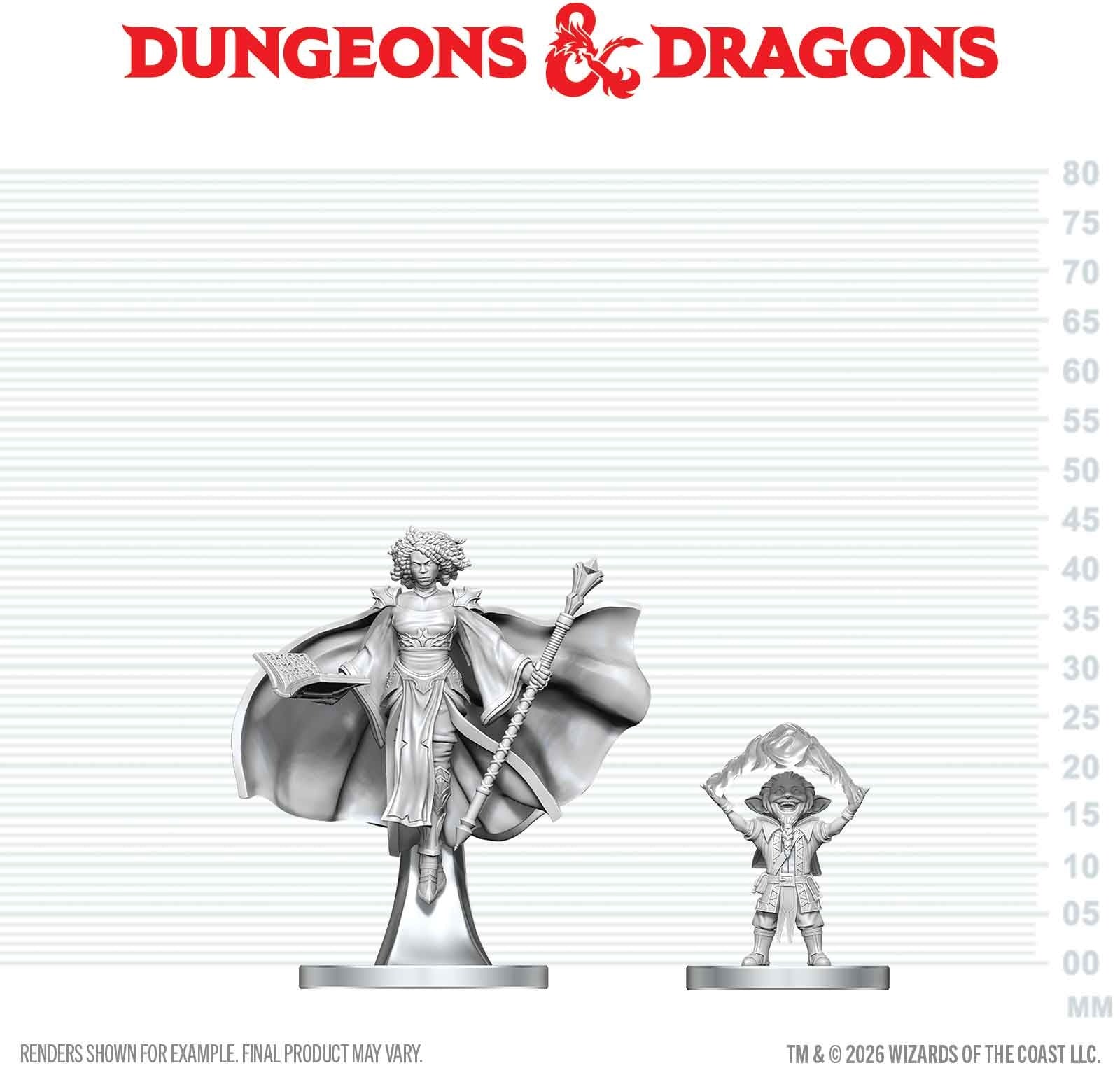 DND UNPAINTED MINIS WV29 GNOME WARLOCK & AASIMAR WIZARD | Red Claw Gaming