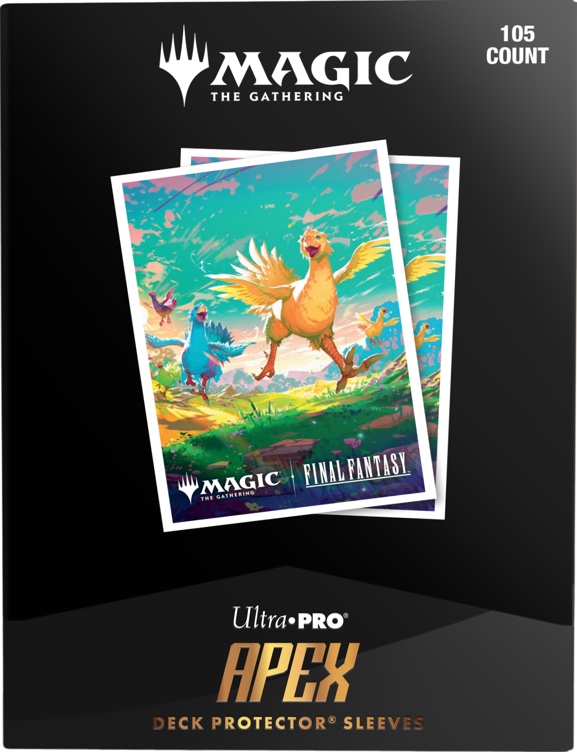 MAGIC: THE GATHERING®—FINAL FANTASY™ Golden Chocobo 105ct APEX® DECK PROTECTOR® Sleeves for Magic: The Gathering Card Sleeves Ultra Pro | Red Claw Gaming