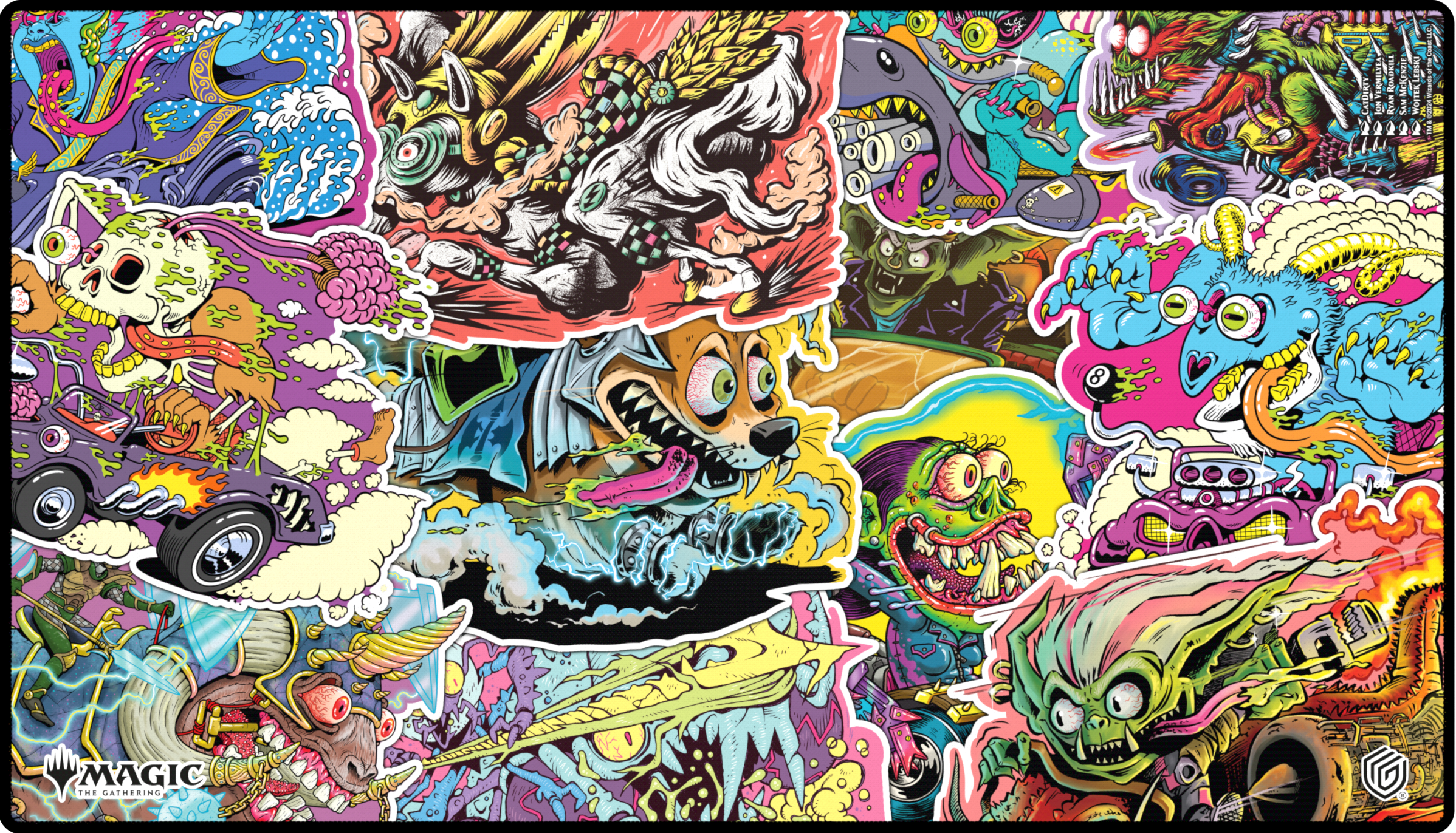 Play-Mat Magic: The Gathering "Aetherdrift" - Revved-Up Racers Play Mat Ultimate Guard | Red Claw Gaming