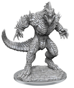 D&D UNPAINTED MINIS LIZARDFOLK RENDER Minatures Wizkids Games    | Red Claw Gaming