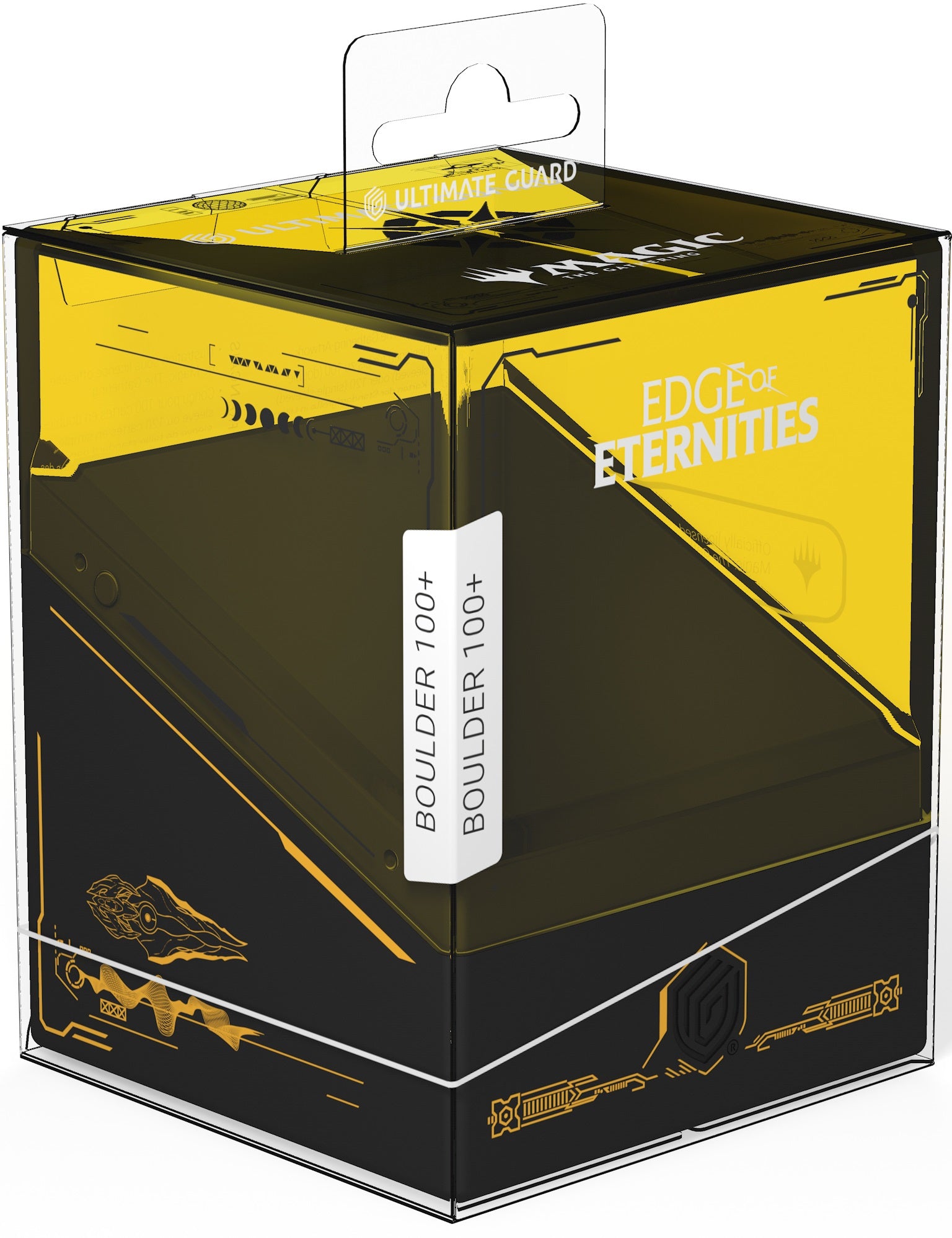 UG DECK CASE BOULDER 100+ MTG EDGE OF ETERNITIES YELLOW Deck Box Ultimate Guard | Red Claw Gaming