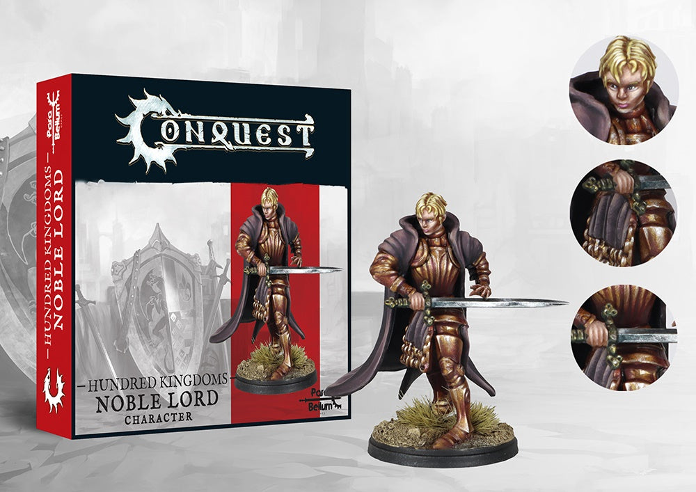 CONQUEST: HUNDRED KINGDOMS - FEMALE NOBLE LORD Miniatures Universal DIstribution    | Red Claw Gaming