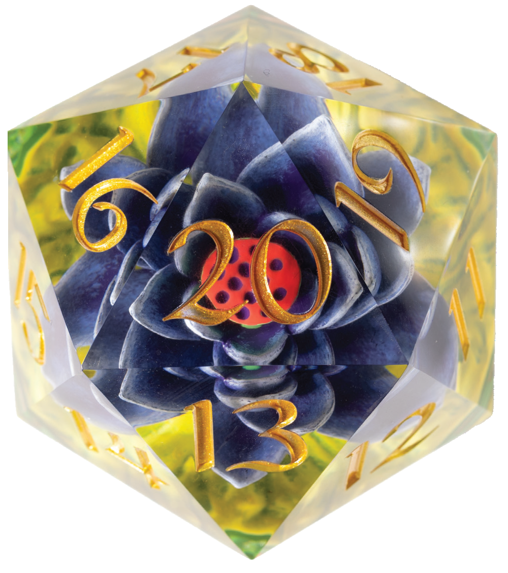 Black Lotus 54mm Spindown Dice  Red Claw Gaming    | Red Claw Gaming