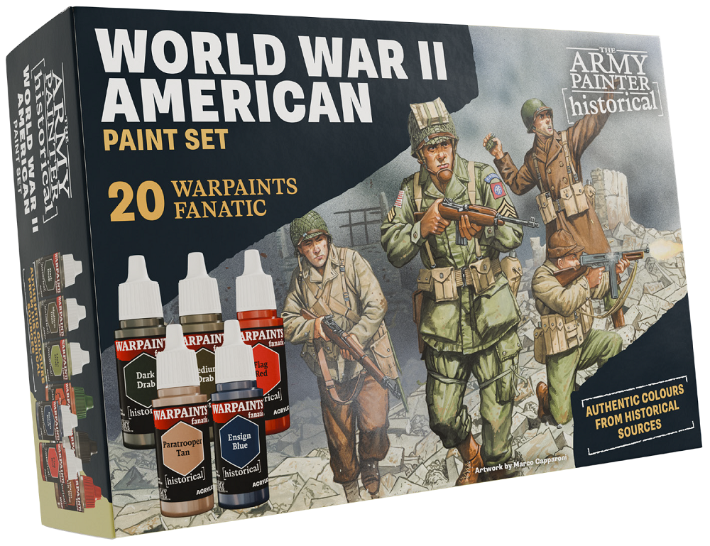 HISTORICAL: WWII AMERICAN PAINT SET Paint Army Painter | Red Claw Gaming