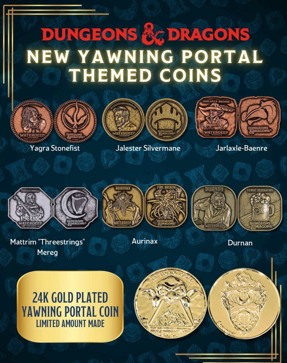 Dungeons & Dragons YAWNING PORTAL TREASURE PACK Dice & Counters Sirius Dice | Red Claw Gaming