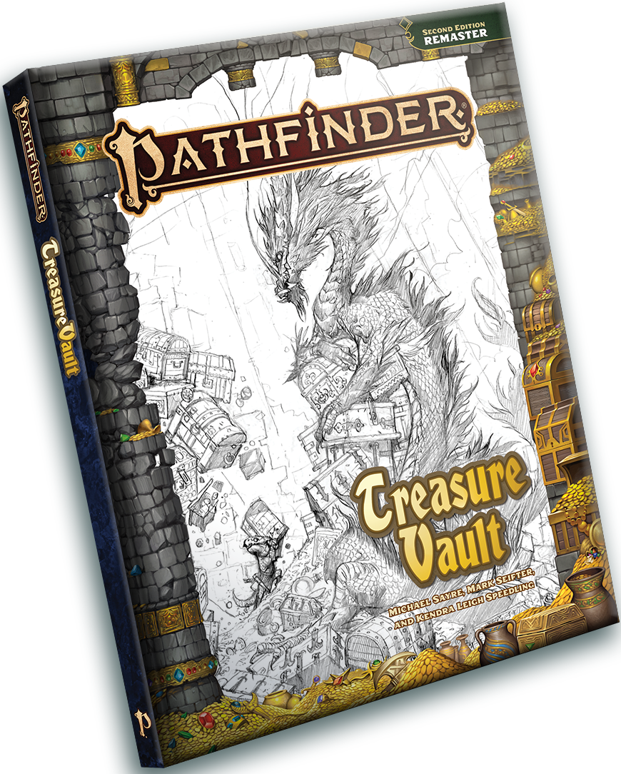 PATHFINDER 2E TREASURE VAULT REMASTERED SKETCH COVER EDITION Pathfinder Paizo | Red Claw Gaming