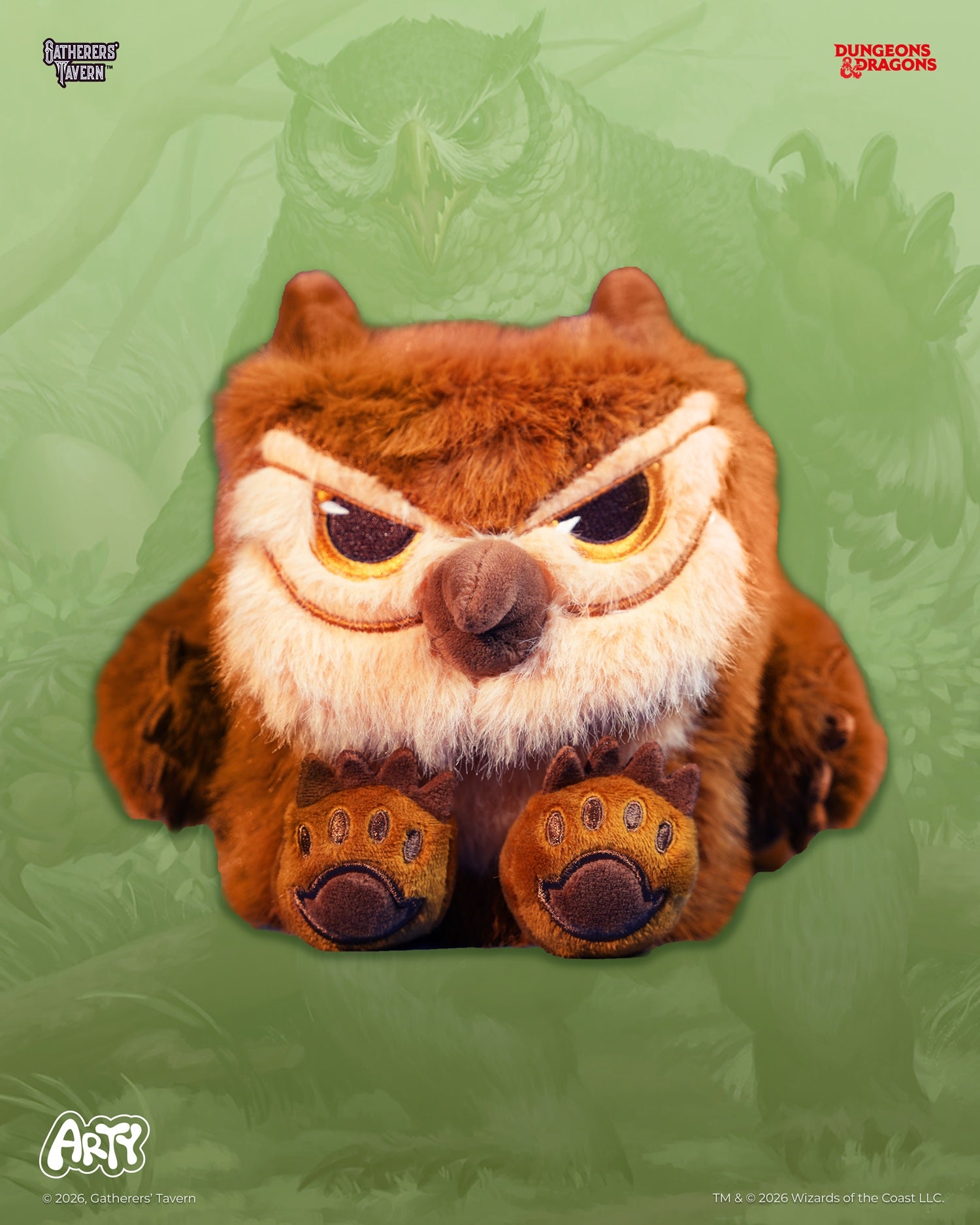 GATHERERS TAVERN DND OWLBEAR ARTY BOX Deck Box Gatherer's Tavern | Red Claw Gaming