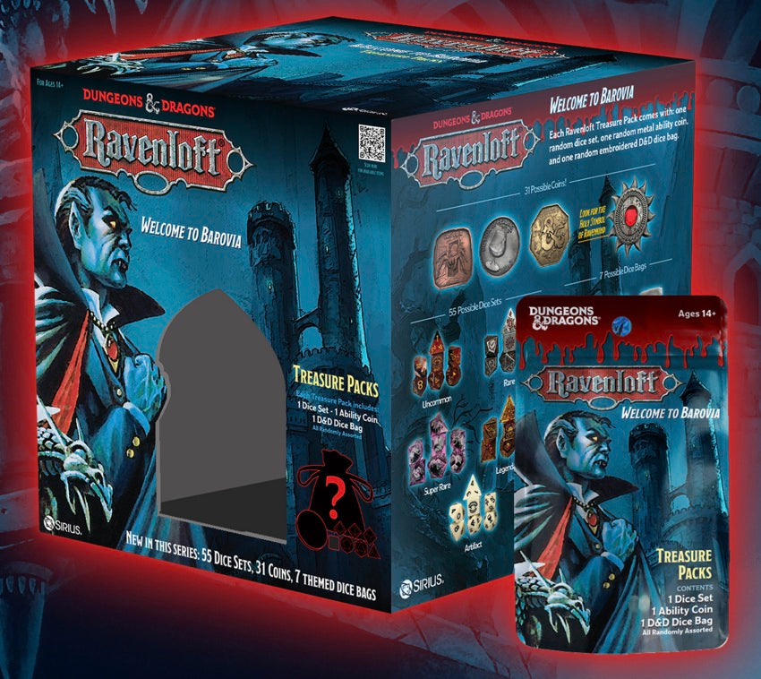 Dungeons & Dragons CASTLE RAVENLOFT TREASURE PACK Dice & Counters Sirius Dice | Red Claw Gaming
